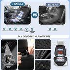 Black Front Seat Cover for Car, Cooling and Massage 3 in 1 Cooling Car Seat Covers with Massage & Temeperature Control (Black-2)