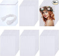Maitys 50 Pieces Sublimation Air Freshener Blank Sheets DIY Felt Air Freshener Rectangle Fragrant Sheets with 100 Pieces Bags and Elastic Rope for Car and Home Hanging Decoration Interior Decor