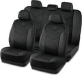 Skechers Memory Foam Seat Covers,Leather Car Seat Covers, Ultimate Comfort & Support Seat CoversFull Sets,Airbag Compatible, Automotive Universal Fit Most for SUVs, Vans, Sedans, Cars, Trucks,Black