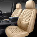 Full Coverage Leather Car Seat Covers Front Pair,Waterproof Seat Covers for Cars,SUVs Trucks, Car Seat Cushion,Car Seat Protector with 2 Seats