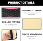 Car Center Console Cushion Pad, 12.72"×7.52" Leather Waterproof Auto Armrest Seat Box Protector, Car Center Console Cover, Universal Interior Decor Car Accessories for SUV Truck (Pink)