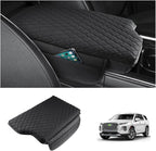 Shademax Custom Fit for Center Console Cover Hyundai Palisade 2020 2021 2022 2023 2024 2025 2026 Armrest Cover Center Console Pad PU Leather Armrest Seat Box Cover Protector with Pockets Storage Bag