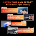Car Wax Polish, Carnauba Wax Restores Shine High Hydrophobicity & Antioxidant, Long-Lasting Protection Gentle Formula For Cars, Rvs, Trucks, Motorcycles - Includes Sponge & Towel - 3.53oz, 2 Set