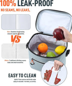 Soft-Sided Cooler Bag, 7/16/30 Can Insulated Lunch Box, Waterproof, Leak-Proof, Portable Lunch Bag for Work, Beach, Drink, Travel, Camping, Picnic