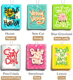 6 Pack Car Air Freshener Hanging Cute Car Accessories For Women Automotive Air Fresheners Stay Cool Car Accessories for Teen Girls Ocean Scent Small Gifts for New Car Owner Teen