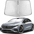 EcoNour Windshield Sunshade Compatible for Mercedes Benz EQS 2022-2023 2024 2025, Sun Visor for Front Windshield & Window Sun Shade Cover, UV Heat Blocker & Protector, Car Accessories