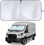 EcoNour Foldable Car Windshield Sun Shade | Sun Shade for Car Windows Blocks UV Rays and Keeps The Heat Out | Foldable Essential Accessory for Enhanced Comfort | XXX-Large (70 x 42 inches)
