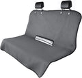 Universal Waterproof Terry Cloth Car Back Seat Cover - Heavy Duty Sweat Towel Rear Seat Protector for Post-Gym, Yoga, Beach, Pets & Kids - Machine Washable, Non-Slip Backing, Gray (55" x 29")