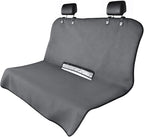 Universal Waterproof Terry Cloth Car Back Seat Cover - Heavy Duty Sweat Towel Rear Seat Protector for Post-Gym, Yoga, Beach, Pets & Kids - Machine Washable, Non-Slip Backing, Gray (55" x 29")
