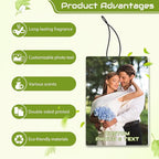 Custom Air Fresheners with Picture, Personalized Air Freshener for Cars, Customized Photo Gift with Scents for Family and Lovers