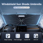 Autorder Windshield Sun Shade Umbrella for 2018-2024 Toyota Camry Accessories,Upgraded Ice Crystal Material,Easy Setup Umbrella Sunshade for Car Windshield,100% Sun Blocking