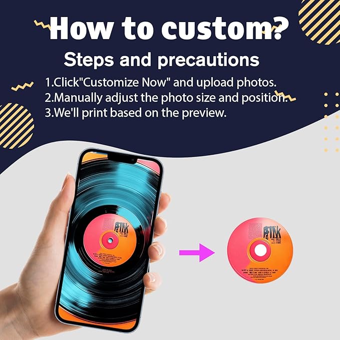 Sonloka Personalized Car Air Freshener, Car Vent Decoration, Unlimited Creativity, Double Sided Printing Customized Car Diffuser with Picture. (L, 12PCS)