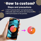 Sonloka Personalized Car Air Freshener, Car Vent Decoration, Unlimited Creativity, Double Sided Printing Customized Car Diffuser with Picture. (L, 12PCS)