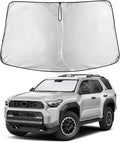 EcoNour Windshield Sunshade Compatible for Toyota 4Runner 2025 2026 SR5, Trail, TRD (Off-Road, Premium, Pro) Limited, Front Window Sun Shade Cover, UV Heat Blocker & Protector, Car Accessories
