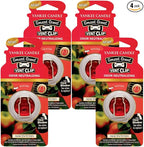 Yankee Candle Car Freshener Smart-Scent Vent Clips, 4-Pack (Macintosh)