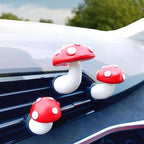 Mushroom Car Air Vent Freshener Clip, Cute Car Vent Decoration, Funny Mushroom Decor Ornament, Universal Car Interior Accessories for Women