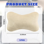 2PCS Car Headrest Pillow,Soft & Comfortable Car Neck Pillow for Driving Fatigue Relieve,All-Season Universal Cars Head Rest Pillows Automotive Interlor Accessorles for Cars (Beige/2PCS)