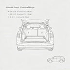 Car Camping Bed Platform for Traveling, Universal Adjustable Car Sleeping Platform, Car Trunk Mattress Extension Kit for Most SUV Hatchback，Retractable Scalable Rack Fits 2021-2025 Ford Bronco 4-Door