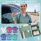 12 Pcs Nurse Appreciation Gift Bulk Funny Air Freshener Car Scented Thank You Hanging Decor Gifts for Doctors Practitioner Medical Assistant Medical Staff
