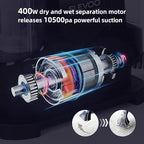 Carpet Cleaner Machine 10.5Kpa Strong Suction, 400W Powerful Motor, Portable Upholstery Cleaner with Spot and Stain Remover for Pet Accident, Rugs, Carpet and Upholstery