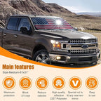 American Flag Car Windshield Sun Shade, Foldable Car Front Window Sunshade for Car SUV Truck, Auto Interior Sun Protection Cover, Blocks UV Rays & Keeps Your Vehicle Cool (USA Original Flag, Medium)