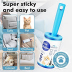 Extra Sticky Lint Roller, Mega Value Set 1000 Sheets for Pet Hair Removal, Dog and Cat Lint Remover for Clothes, Furniture, Carpet