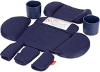 Diono Radian 3R Comfort Travel Kit, Infant Car Seat Accessory, Compatible with Radian 3R, 7-Piece Kit (2 Harness Pads, 1 Buckle Pad, Head Cushion, Seat Cushion, 2 Cupholders), Blue Surge