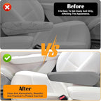 4 Pcs Arm Rest Cover for Car, Car Armrest Cover Armrest Covers for Cars Front Auto Seat Armrests Protectors Arms Rest Replacement Elastic Protector Vehicle Interior Decor(Gray)