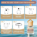 Car Air Freshener Diffuser Hanging, Cozy Cashmere Fragrance Oil