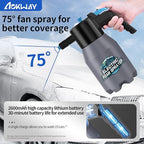 aokway Electric Foam Sprayer Car Wash, Pump Sprayer Battery Powered Rechargeable for Garden, Car Foam Sprayer for Cleaning Detailing Handheld Spray Foam Gun