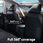 coverdream 2026 Rav4 Seat Covers Custom Fit for 2026 Toyota Rav4 Hybrid (Woodland/Limited) SUV,Full Set Luxury Waterproof Leather Car Seat Protector