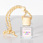 COOLGIRLCANDLES Birthday Cake Car Air Hanging Fragrance Oil Diffuser, Air Freshener for Essential Oils, Scents Aromatherapy Automobile, Long Lasting Car Bottle