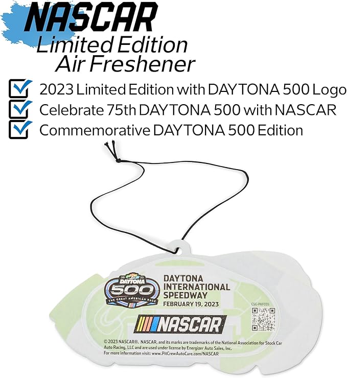NASCAR - 75th Anniversary Limited Edition - Automotive Car Air Freshener - Moonshine Frost (Daytona 500/3-Pack)