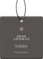 Doctor Aromas Car Perfume – Pine & Cinnamon Hanging Diffuser, Long-Lasting Freshness for Cars & Vehicles 4 Pack (Holiday)