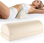 Lumbar Support Pillow for Bed Sleeping Couch, Relief Lower Back Pain, Waterproof Small Lumbar Pillow for Car, Recliner Cushions for Elderly, Memory Foam Office Chair Lower Back Support Cushion