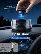 TORRAS Smart Car Air Fresheners Diffuser, The First App Control Car Freshener, Solar & USB-C Charging, Auto ON/OFF, Cherry Blossom & White Musk, Lasts Up to 5 months, CF20 Pro Fragrance Diffuser