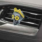Skull Car Air Vent Air Freshener Sunflower Daisy Decorative Dashboard Cute Cool Funny Car Truck Interior Accessories 2 pcs