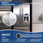Home Ceramic Coating Spray Kit - Shine, Seal & Protect Kitchen & Bath Surfaces, High-Gloss, Repels Stains & Grime Effective - Great for Stainless Steel, Sinks, Countertops, Glass, and More -2PACK