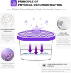 NATRUTH Moisture Absorbers 10.5OZ*6-Pack With Lavender Scent,Portable Closet Dehumidifier, Odor Eliminator Absorber Bucket,Humidity Absorber,Cleaner Air Dehumidifier for Closet,Bathrooms, Boats