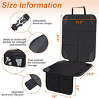 Car Seat Protector,2Pack Car Seat Cushion,with Thickest Padding and Non-Slip Backing,Waterproof 600D Fabric Car Seat Covers with Storage Pockets for Baby for Baby、Pet and All Types of Cars