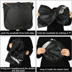 Windshield Sun Shade Foldable Car Front Window Covers for Car Accessories Sun Heat UV Rays Visor Protector Protection for Universal Cars SUV Truck (Solid Black)