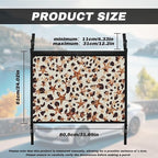 Generic Stars Car Ceiling Storage Net with Double Zipper, Adjustable Strap Prevent Falling, 31.69"x24.02" Double-Layer Mesh Long Road Trip Camping Van SUV Roof Cargo Pocket Organizer