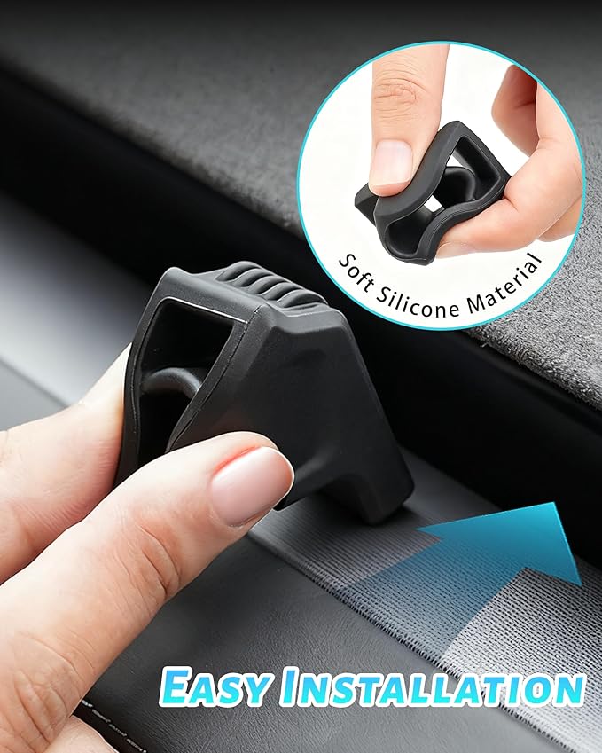 2Pcs Air Freshener Adapter for Tesla Airs Vent, Premium Silicone, Tesla Air Fresheners Adapter for 2025-2026 New Model Y Juniper & 2024-2025 Tesla Model 3 Highland (Air Freshener not Included)