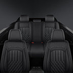 Car Seat Covers for Genesis GV70 2022-2025 2026, Full Set Premium Nappa Leather Waterproof Breathable Anti-Slip Airbag Compatible Car Seats Protector, Soft Car Interior Seats Cover (Black)