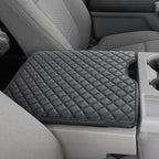 JDMCAR Armrest Cover Compatible with 2015-2024 2025 Ford F150 Accessories, 2017-2025 F250 F350 F450 with 40/20/40 Jump Seat, Customized Anti-Scratch Leather Armrest Lid Protector Pad (Jump Seat Only)