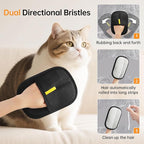 2 Pcs Pets Static Removal Gloves, Reusable Cat Dog Electrostatic Hair Remover Grooming Glove Tool (2 Pcs Black)