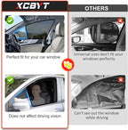 XCBYT Car Window Shades for 2021-2025 Highlander Sun Shade for Car Baby Side Window with Breathable Mesh Blocking 99% UV Glare and Privacy Protection Safe Driving for Napping Camping (4 PCS)