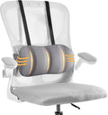 Lumbar Support Pillow for Car,Back Support for Car Seat Cushion,Adjustable Straps Securely Fixed Car Lumbar Support Pillow for Office Chair (Gray for Office Chair)