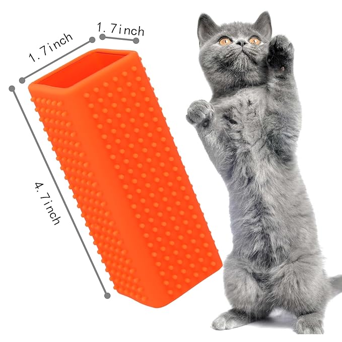 2pcs Pet Dog Cat Hair Remover, Pet Hair Removal Tool, Hollow Cleaner Brush for car，Interior, Furniture, Sofa (blue and yellow)