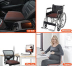 Car Seat Cushion, Comfort Memory Foam Car Cushions for Driving - Sciatica & Lower Back Pain Relief, Driver Seat Pillow for Auto, Office Chair, Wheelchair - Brown